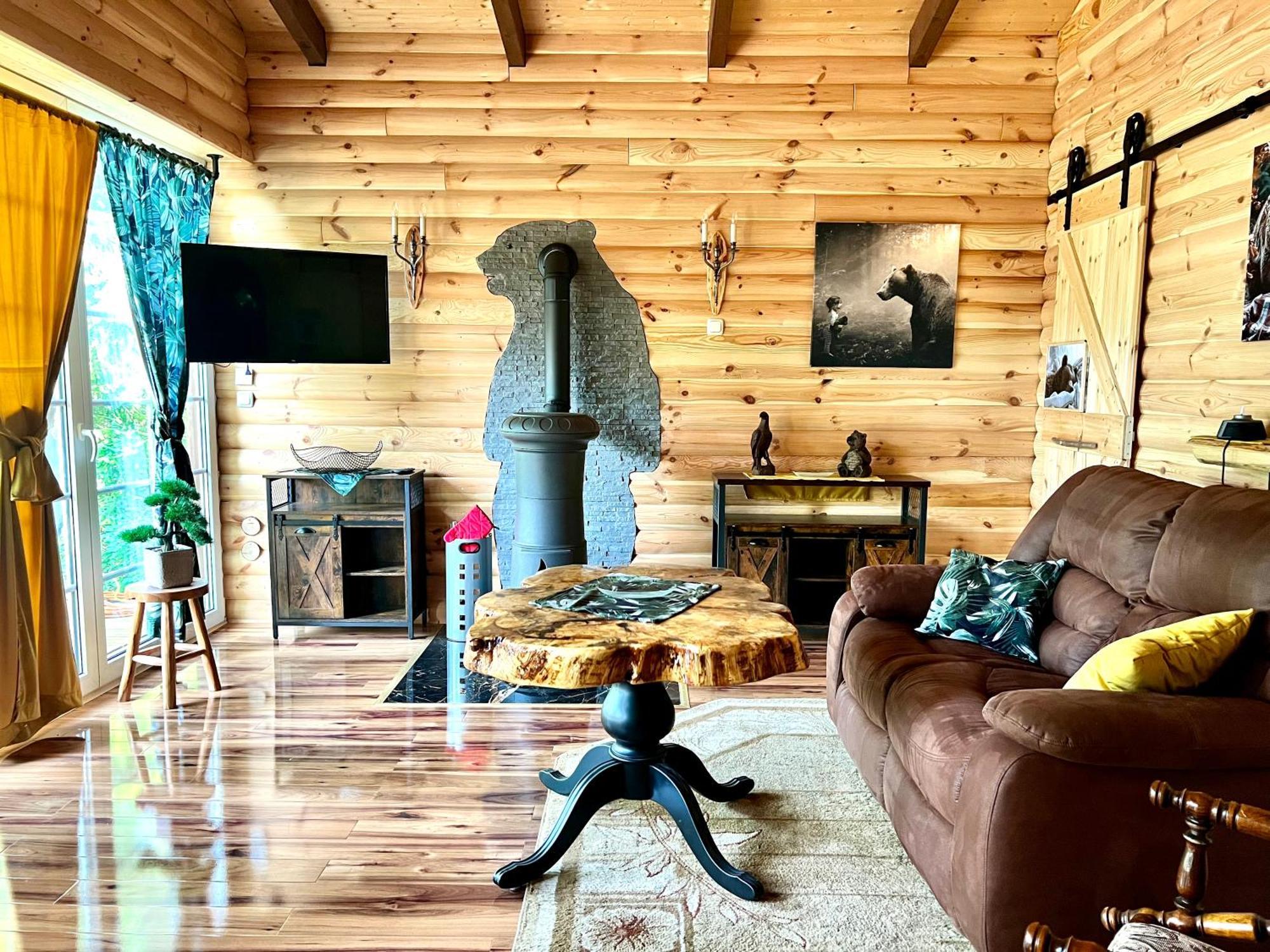 Holzhaus Baerenhoehle Am Wald Und See Neuruppin Exteriör bild
